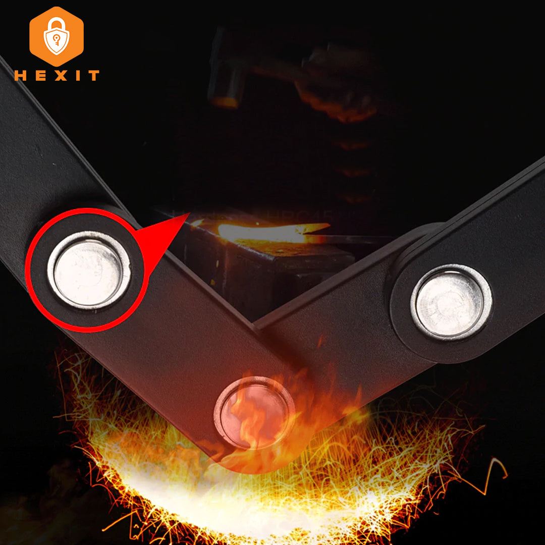 HEXIT™ Faltbares Fahrradschloss | Sicher, Kompakt & Leicht