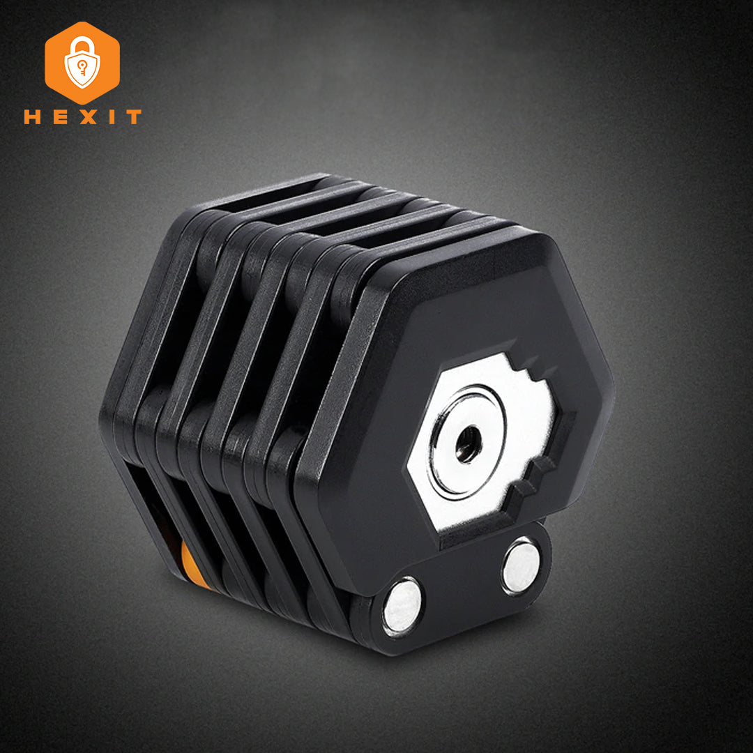 HEXIT™ Faltbares Fahrradschloss | Sicher, Kompakt & Leicht