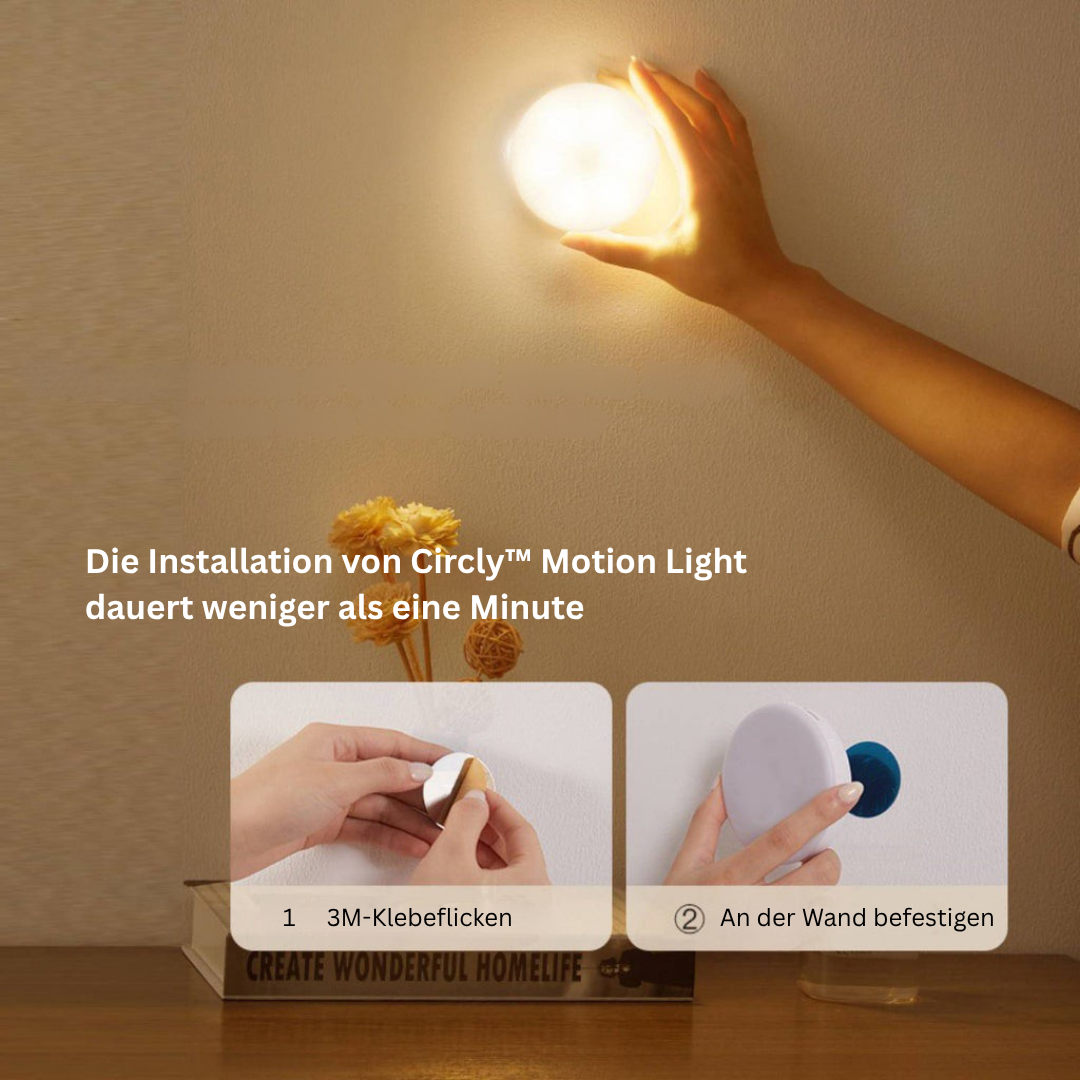 Circly Wiederaufladbare LED Lampe – Praktische Beleuchtung mit Bewegungssensor