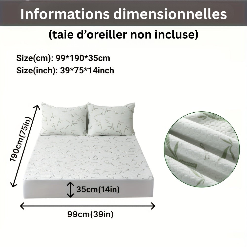 BambooCool Matratzenschoner – Atmungsaktiv und Kühlend für Verbesserte Schlafqualität