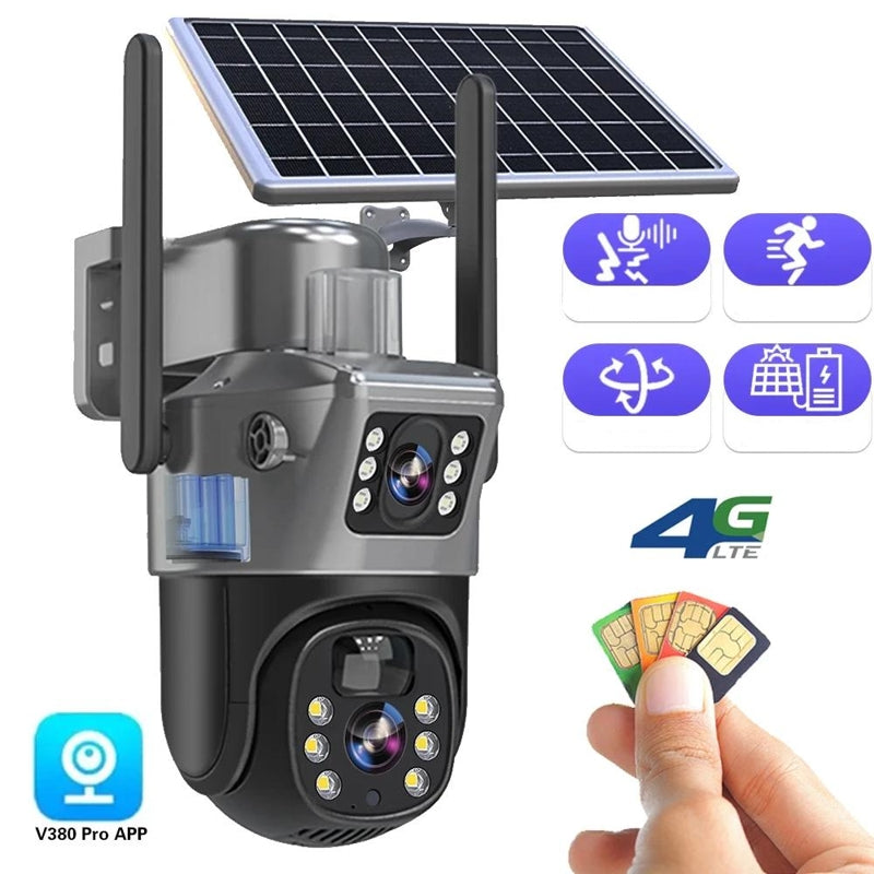 Kabellose 4K-Sicherheitskamera mit Solarpanel – DualGuard 4K
