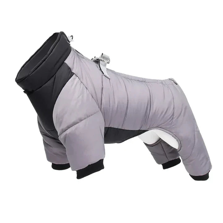 FurLuxe Wasserdichte Winterjacke mit Geschirr - Hundejacke für kleine und mittelgroße Hunde