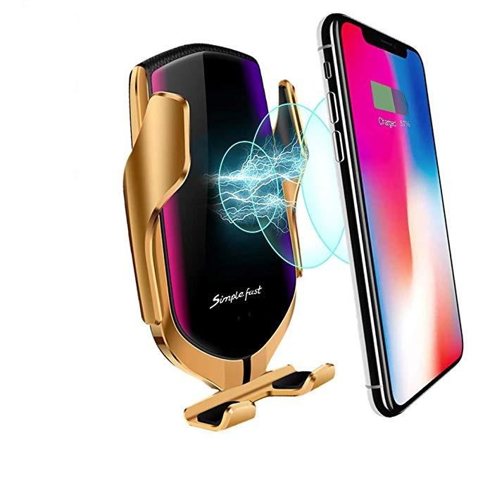 PREMIUM - Automatische Klemmende Telefonhalterung | Drahtloses Ladegerät
