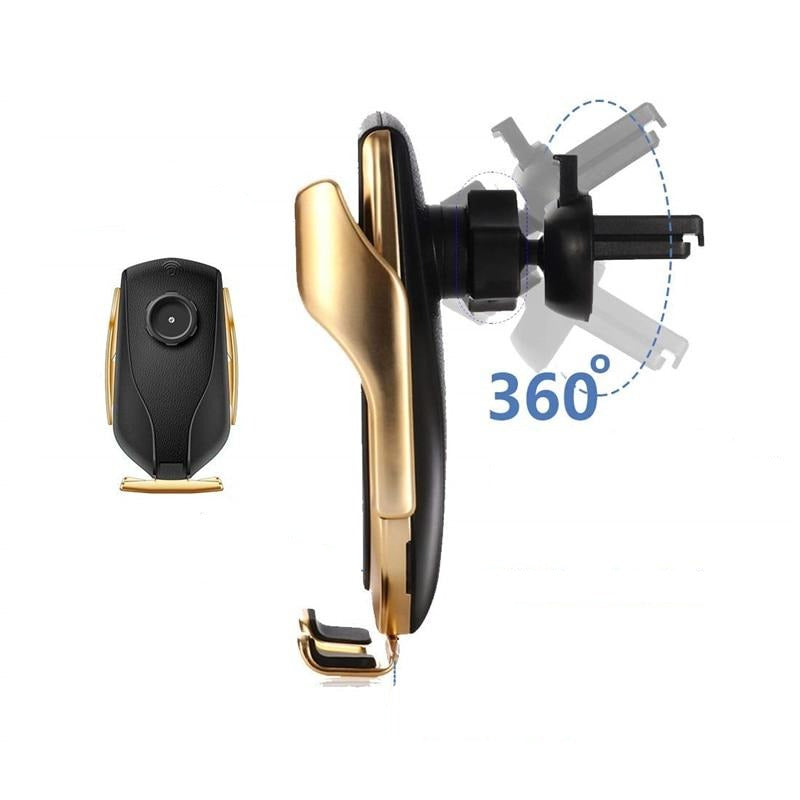 PREMIUM - Automatische Klemmende Telefonhalterung | Drahtloses Ladegerät