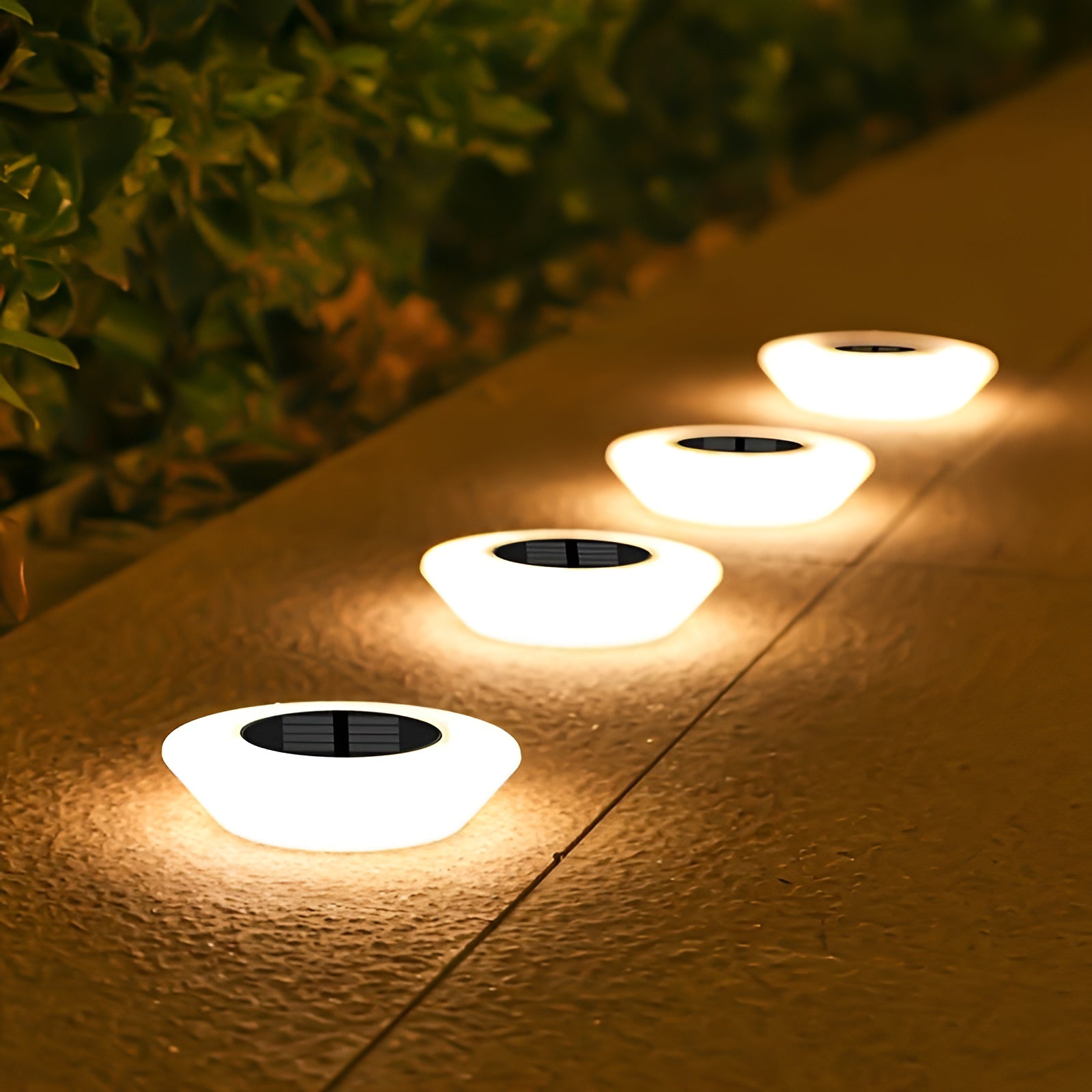 Drahtlose Solar Gartenbeleuchtung | 360° LED Gartenbeleuchtung für Gartenwege, Auffahrten und Gärten