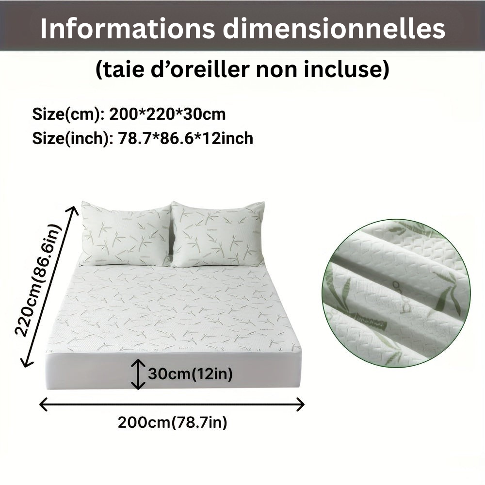 BambooCool Matratzenschoner – Atmungsaktiv und Kühlend für Verbesserte Schlafqualität