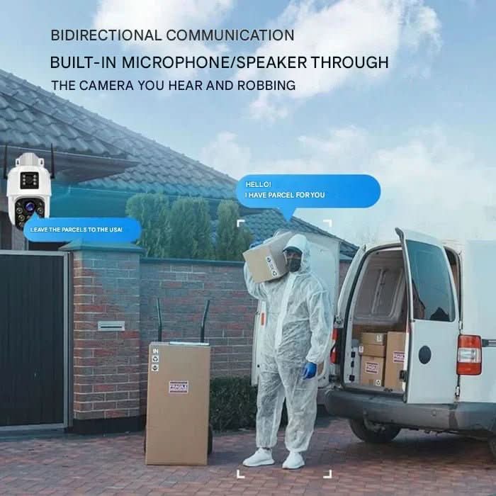 DualGuard Solar 4K – Kabellose Sicherheitskamera mit Solarpanel & 360° Rundumsicht