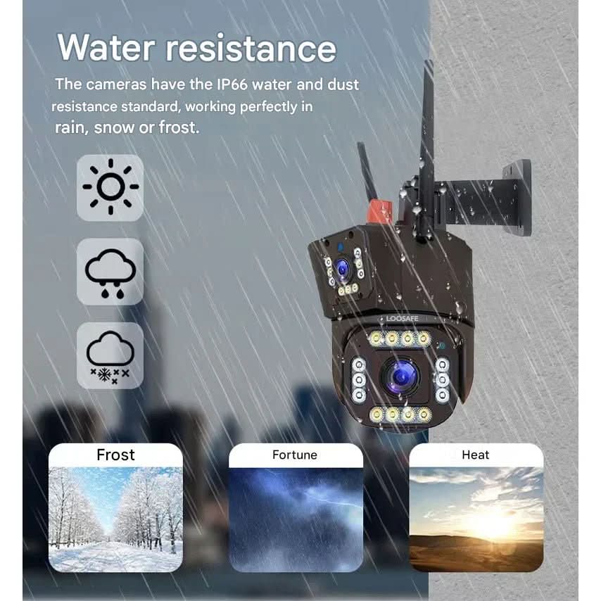 DualGuard Solar 4K – Kabellose Sicherheitskamera mit Solarpanel & 360° Rundumsicht