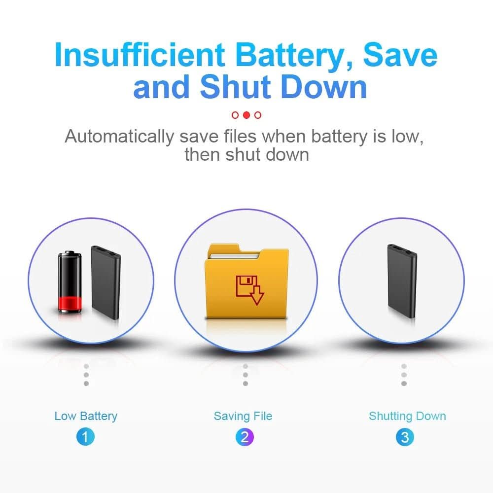 VoiceNote Mini – Ultraleichtes Diktiergerät mit Sprachaktivierung & 32 GB Speicher