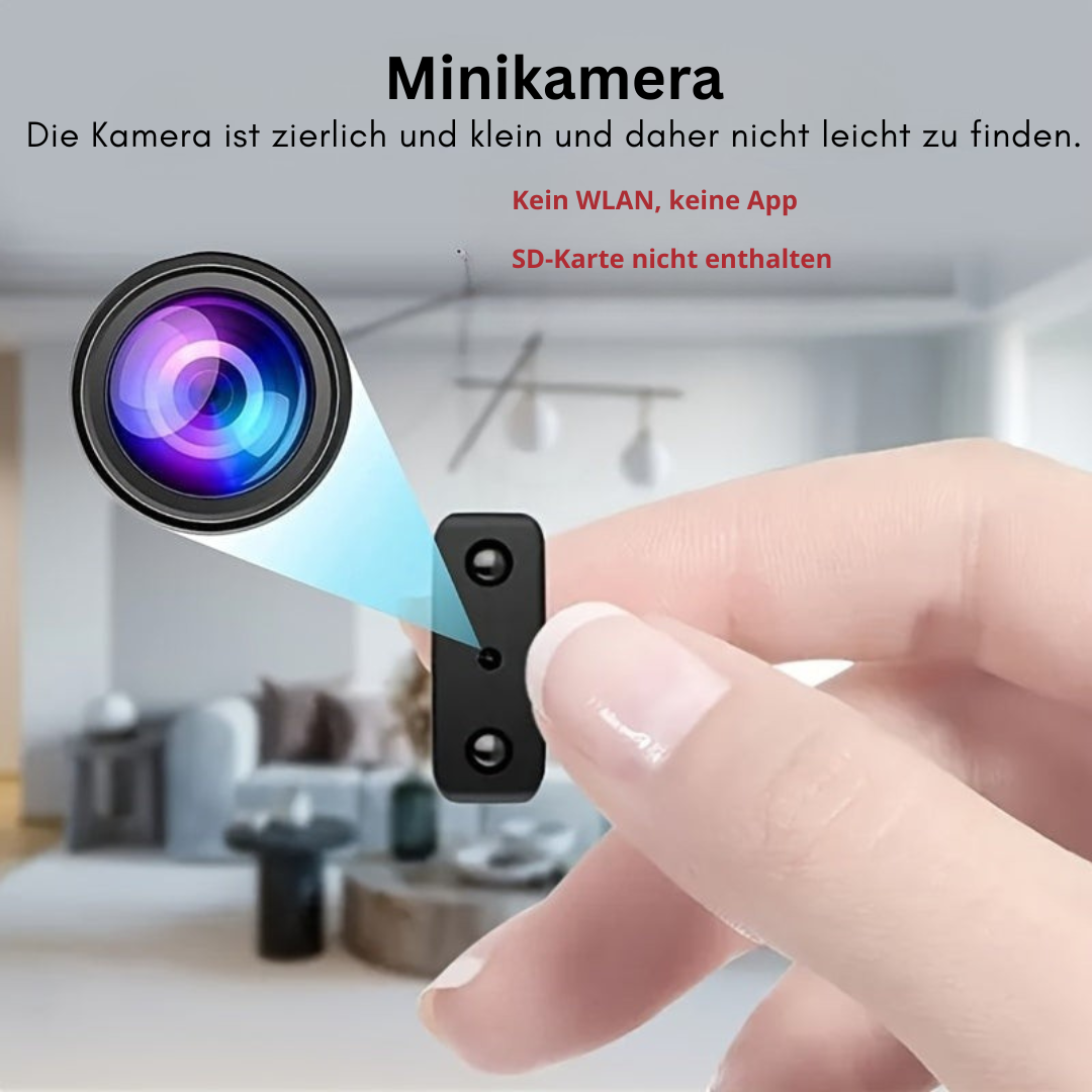Ultra-kompakte Full HD Mini Kamera - Nachtsicht & Bewegungserkennung