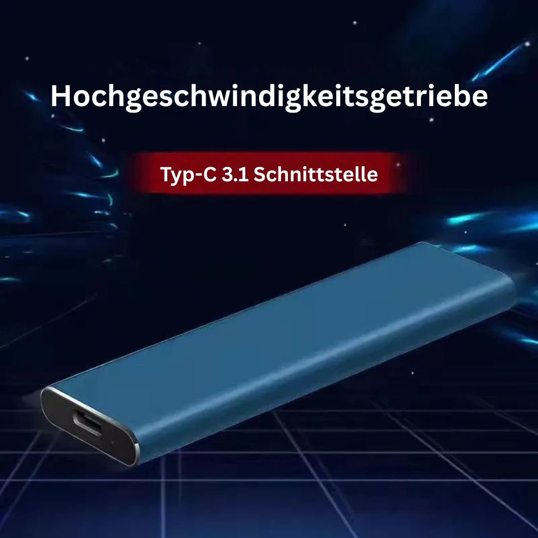 DATAVAULT 4 TB Externe Festplatte - Ultra Dünne USB-C Speicherung