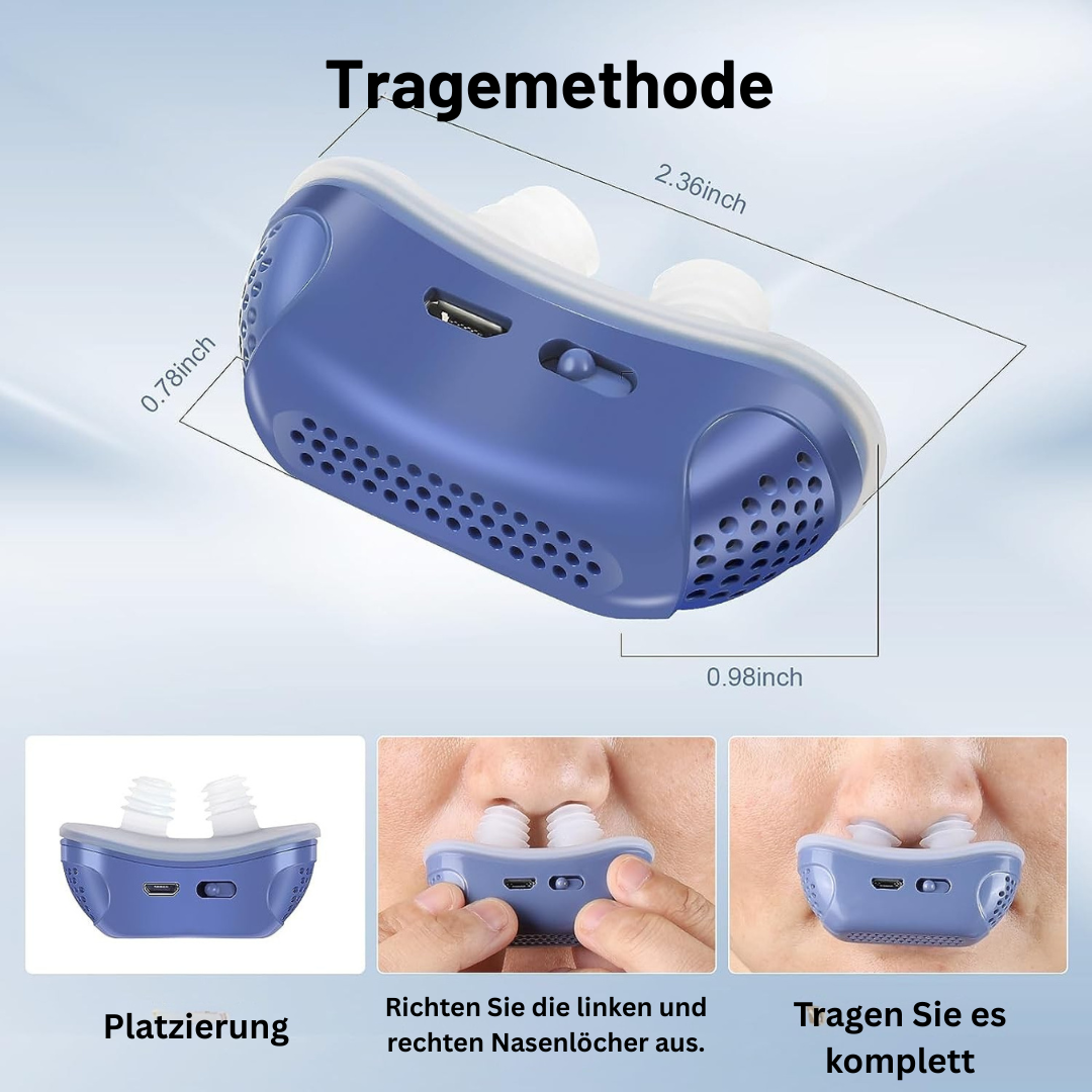 Micro CPAP Gerät gegen Schlafapnoe - Anti-Schnarchen