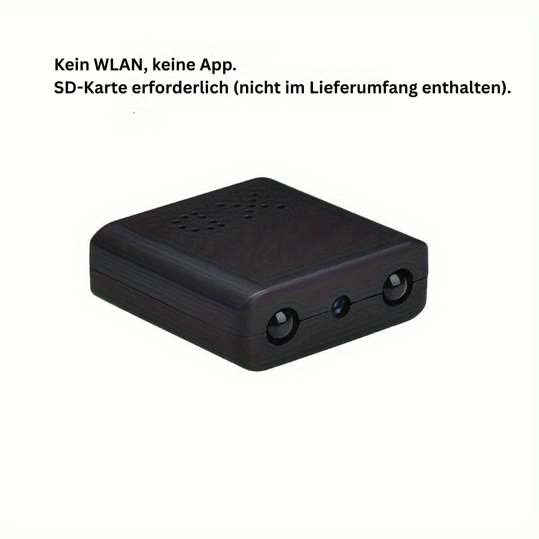 Ultra-kompakte Full HD Mini Kamera - Nachtsicht & Bewegungserkennung