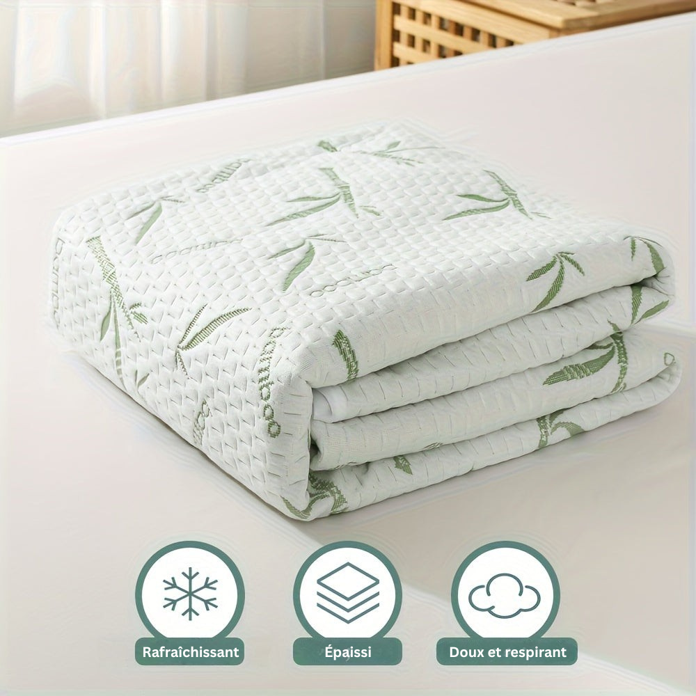 BambooCool Matratzenschoner – Atmungsaktiv und Kühlend für Verbesserte Schlafqualität