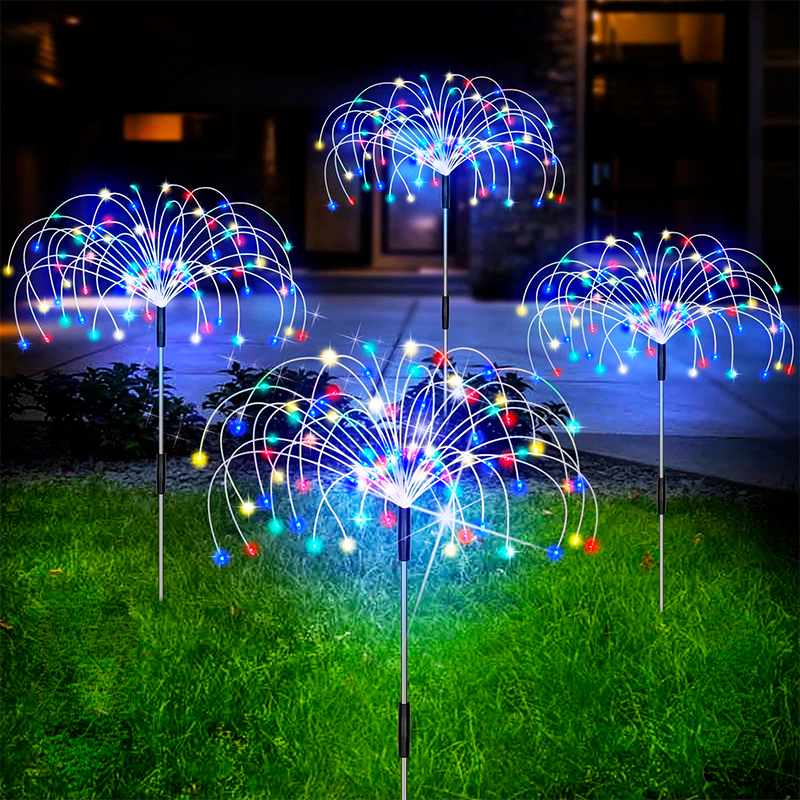 Wasserdichte Solar Garten Feuerwerk Lampe