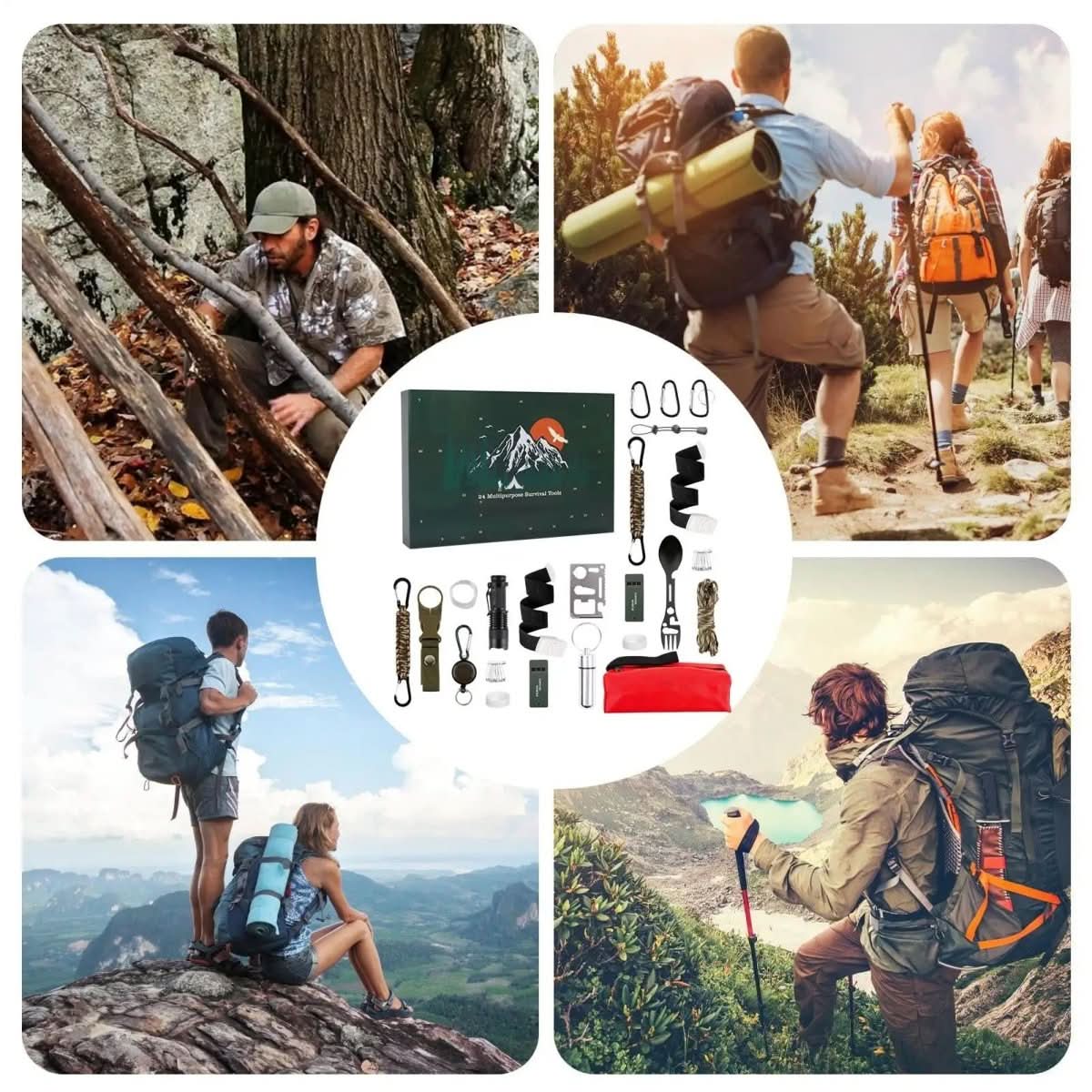 TRAILBOX Adventskalender 2025 – 24 Outdoor-Werkzeuge für Männer