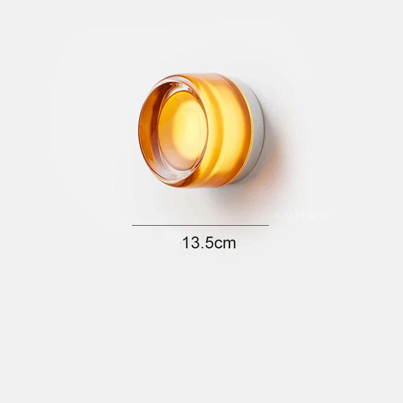 LustreLume Designer Wandleuchte | Modern kreisförmige Beleuchtung für Schlafzimmer und Flure