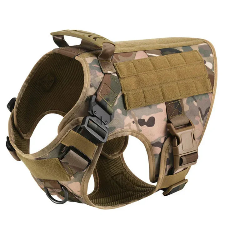 TacticalElite K9 Geschirr und Leine Set - Militärgeschirr für große Hunde mit Trainingsleine