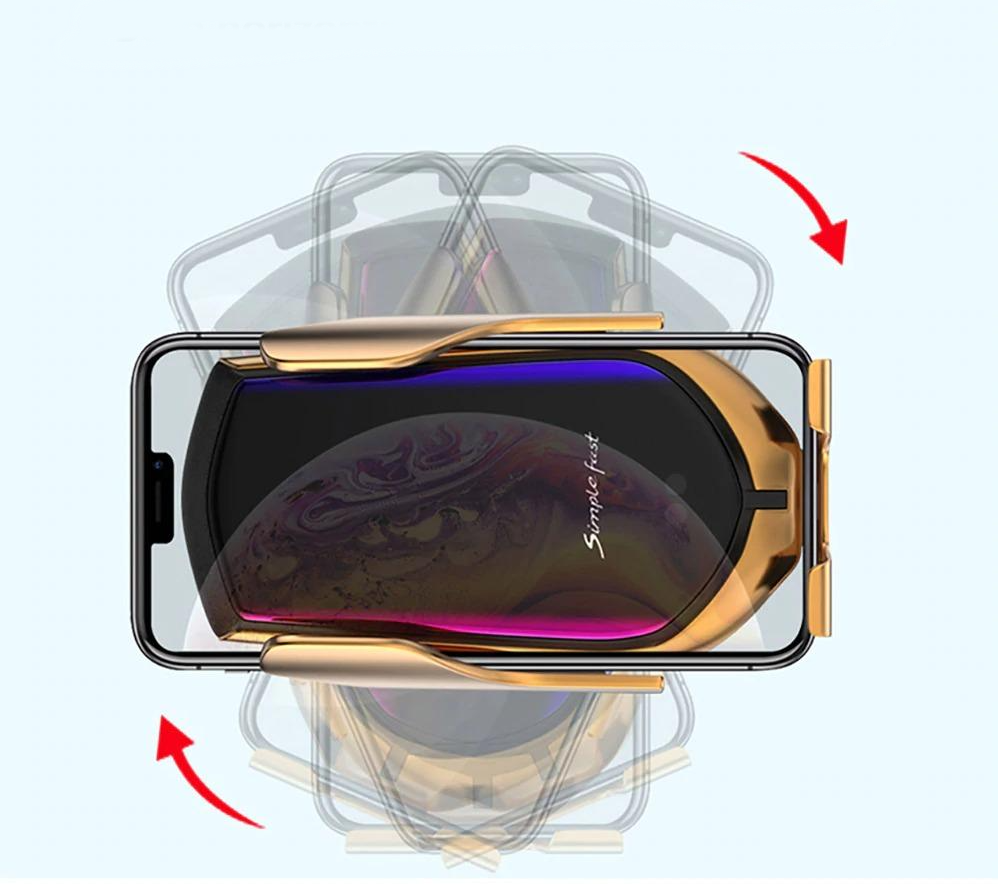 PREMIUM - Automatische Klemmende Telefonhalterung | Drahtloses Ladegerät