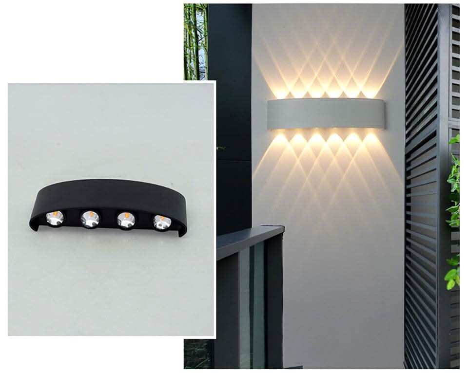 Wasserdichte LED-Außenwandleuchte – Elegante & energieeffiziente Außenbeleuchtung aus Aluminium