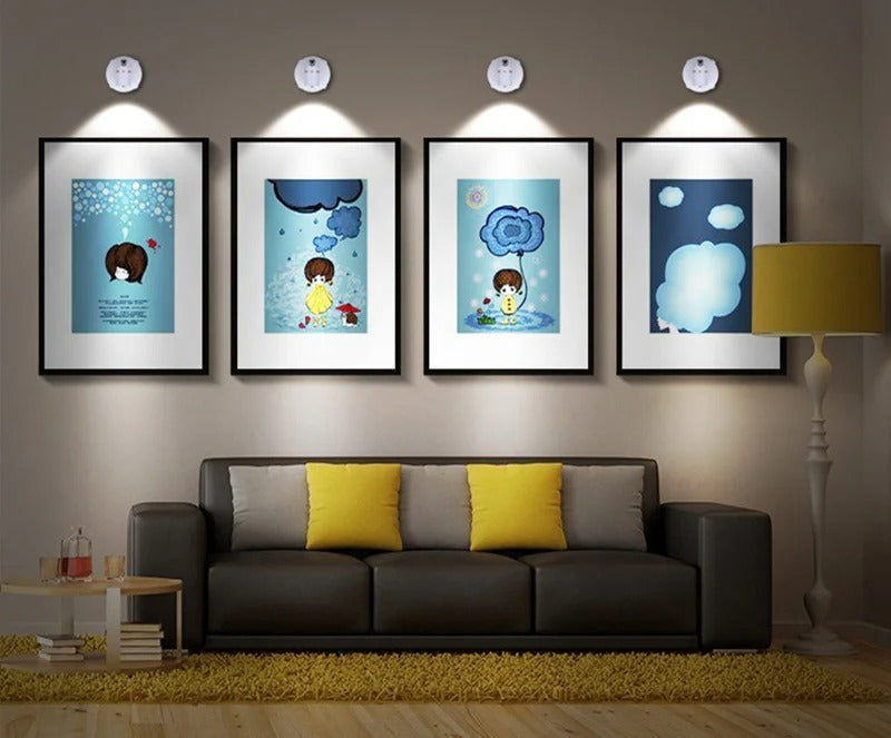 BrightGlow | Drahtloses stimmungsvolles und praktisches Spotlight | 1+1 GRATIS