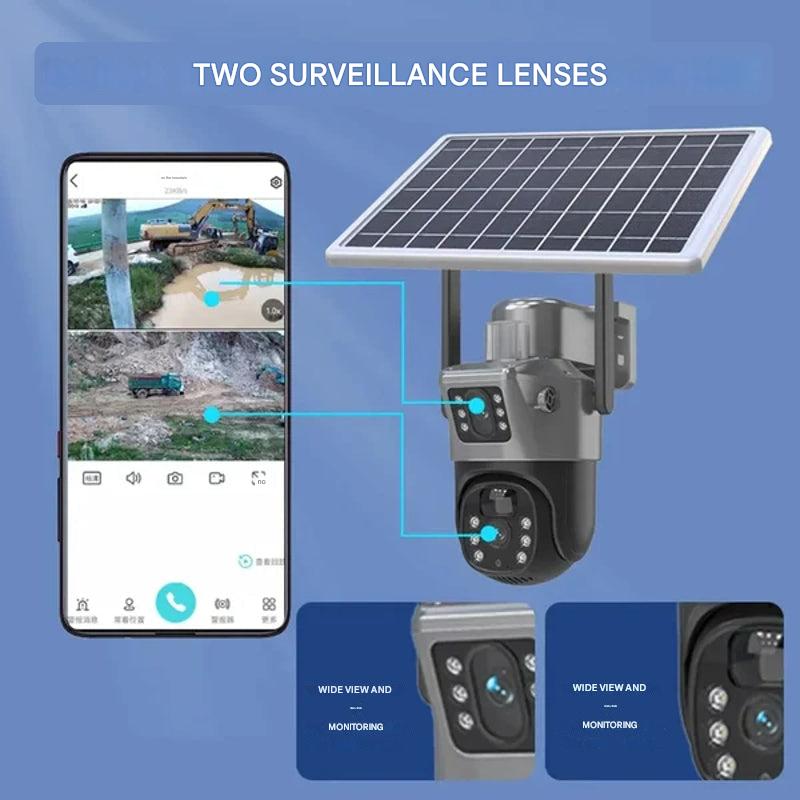 Kabellose 4K-Sicherheitskamera mit Solarpanel – DualGuard 4K