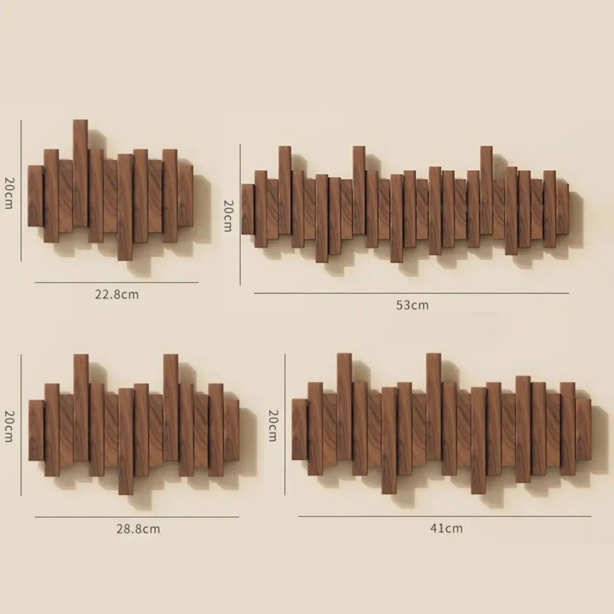 Garderobe im Klavierstil - Nussbaum/Buche - Elegantes Design