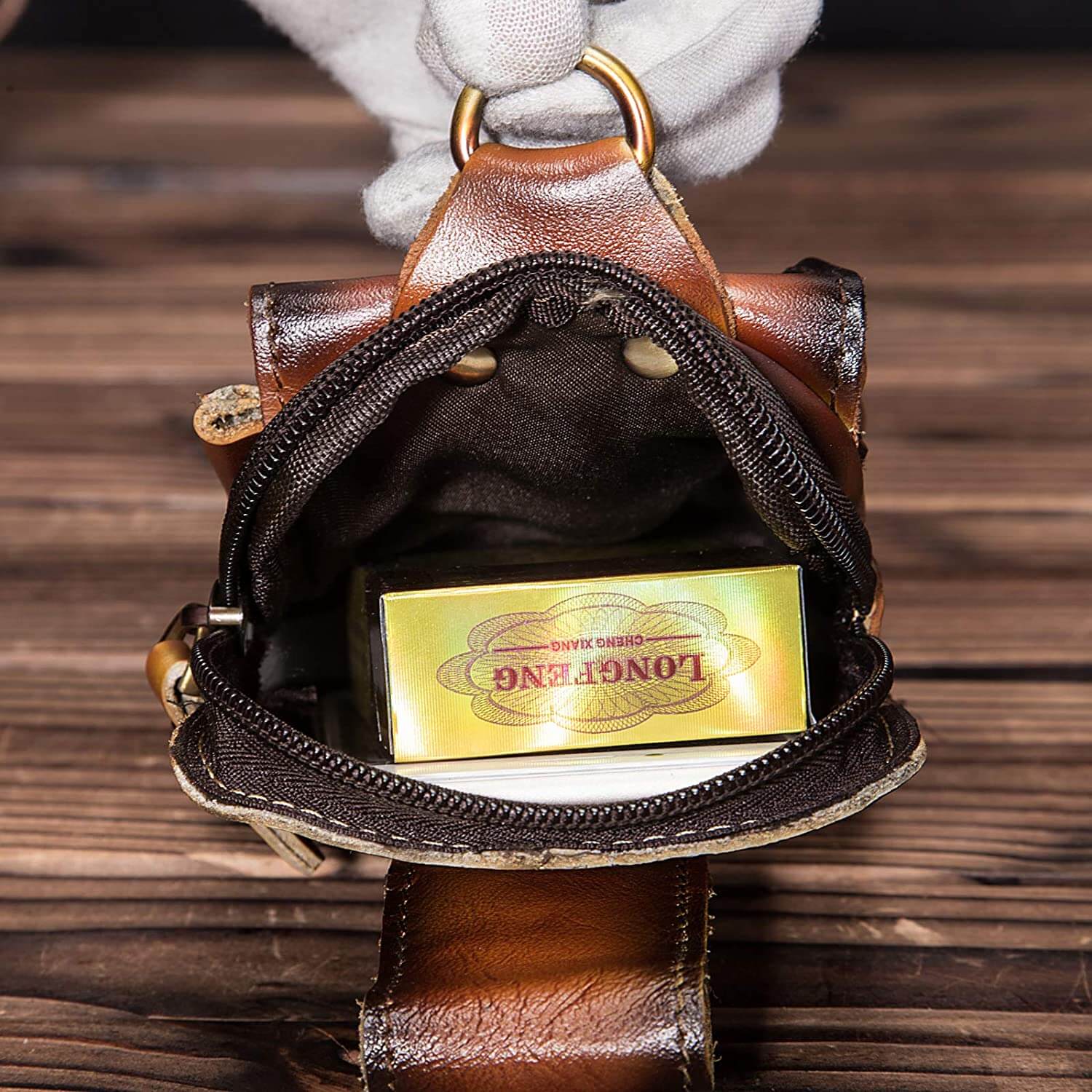 Echt Leder Herren Bauchtasche - Einfach alles Wichtige immer dabei