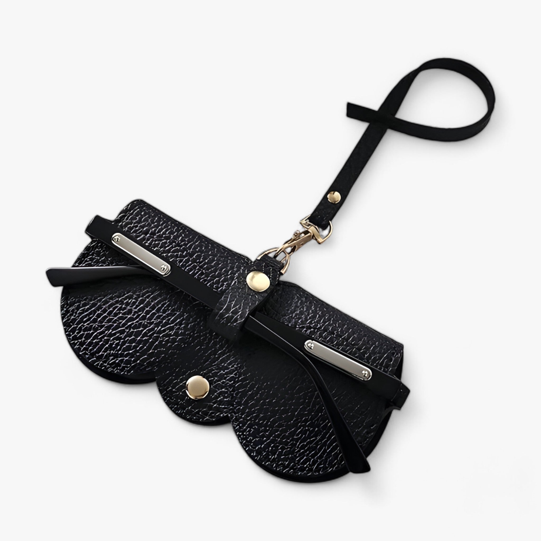 Sun Cover™ - Lederetui mit Klickverschluss für Brille