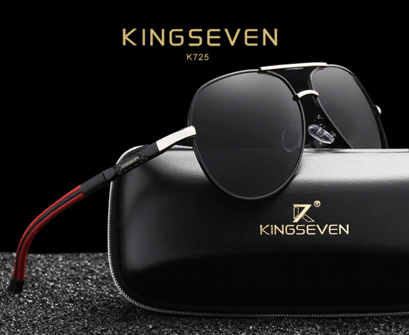 Herren Vintage Aluminium Polarisierende Sonnenbrille